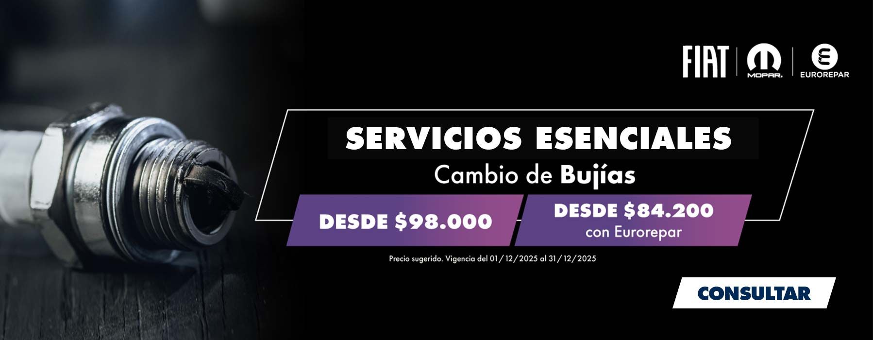 Cambio de bujias para tu fiat